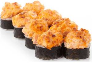 Запеченный угорь, краб 